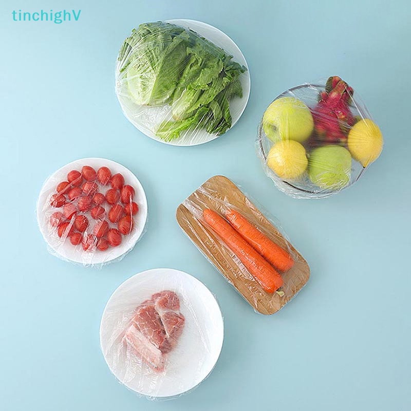 Nắp Đậy Thức Ăn Bằng Nhựa Co Giãn Dùng Một Lần