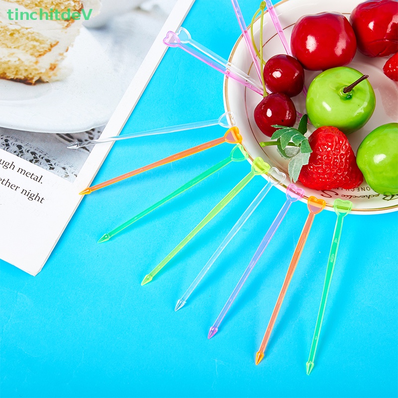 Set 25 / 50 Nĩa Ăn Trái Cây / Tráng Miệng Hình Động Vật Hoạt Hình Bằng Thiếc