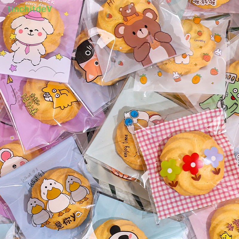 [TinchitdeV] 100 Túi Nhựa OPP Trong Suốt Đựng Bánh Kẹo Làm Quà Tặng [Mới]