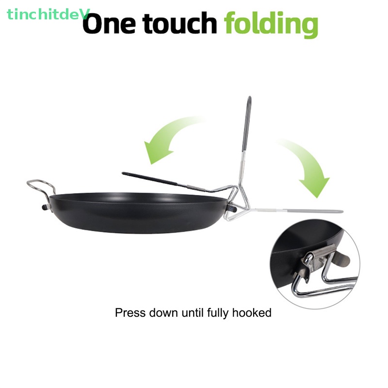 Chảo Thiếc Nhỏ Gấp Gọn Tiện Dụng Khi Đi Cắm Trại / Dã Ngoại