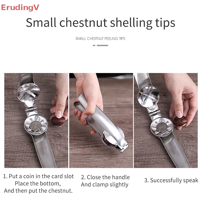 [ErudingV] Dụng Cụ Kẹp Hạt Dẻ Lột Vỏ Hạt Dẻ Nhanh Chóng Dụng Cụ Cắt Đệ Dụng Cụ Kẹp Hạt Óc Chó Bằng Thép Không Gỉ