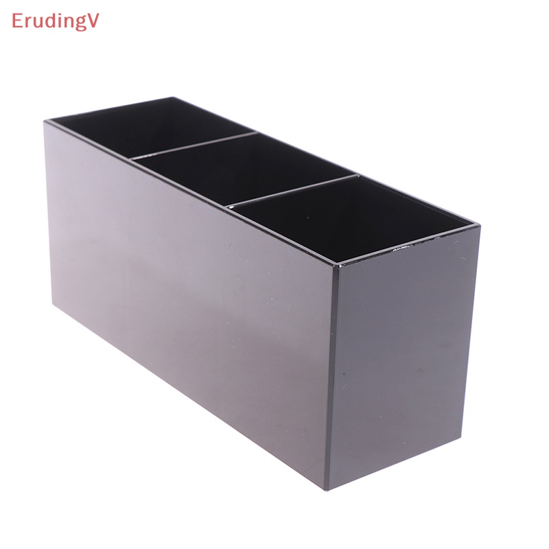 Giá Đỡ Cọ Trang Điểm [ErudingV] Hộp Đựng Cọ Trang Điểm 3 Ngăn Bằng Acrylic [Mới]