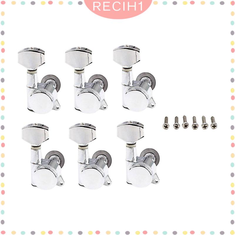 Bộ 6 Đầu Núm Vặn Điều Chỉnh Dây Đàn Guitar Bằng Kim Loại Chắc Chắn