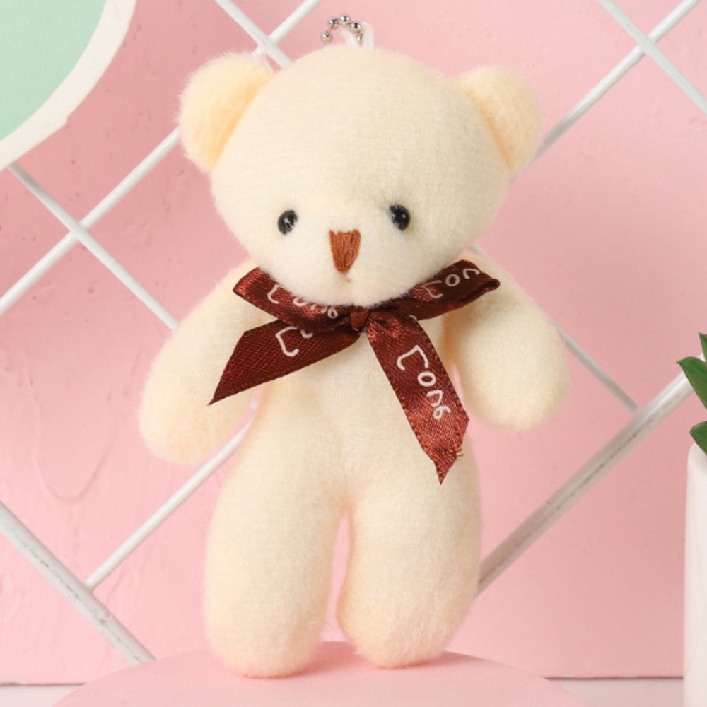 12cm gấu búp bê sang trọng Đồ chơi dính liền món quà nhỏ trực tiếp Móc chìa khóa mặt dây chuyền top11.vn