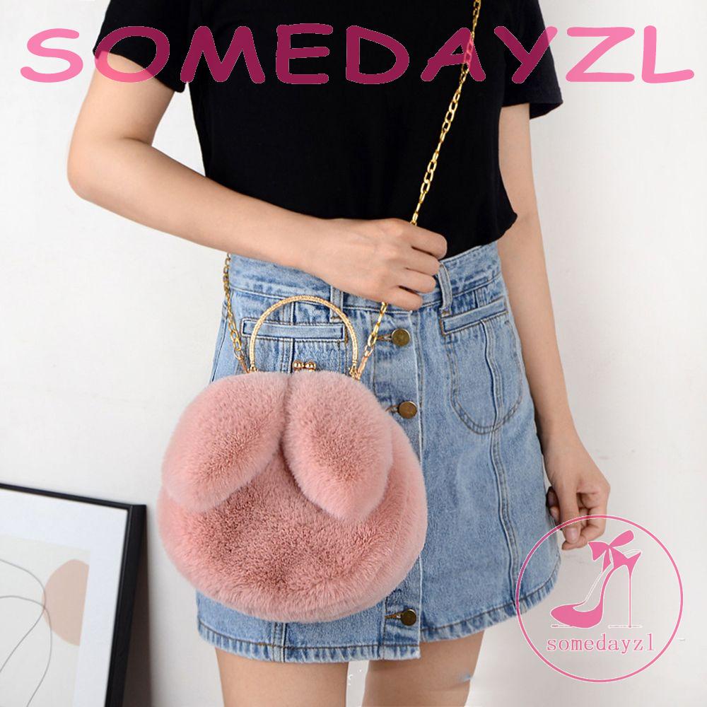 Túi Đeo Chéo Đựng Điện Thoại Hình Tai Thỏ Xinh Xắn