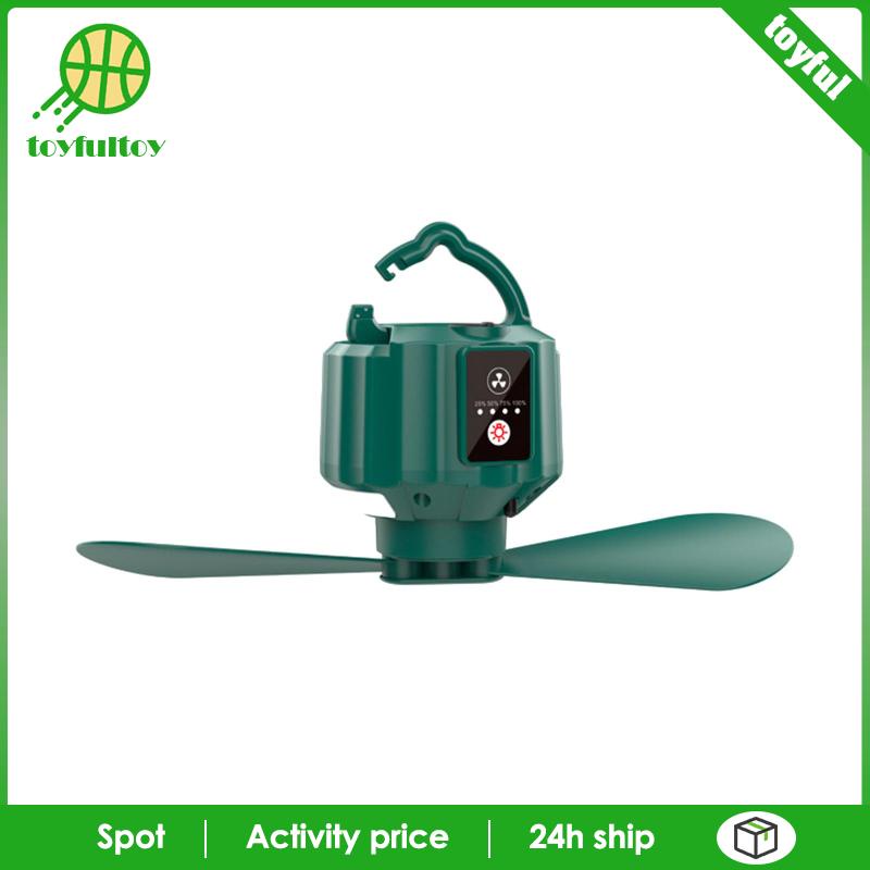 Quạt Cắm Trại Có Móc Treo Điều Khiển Từ Xa Và Đèn LED
