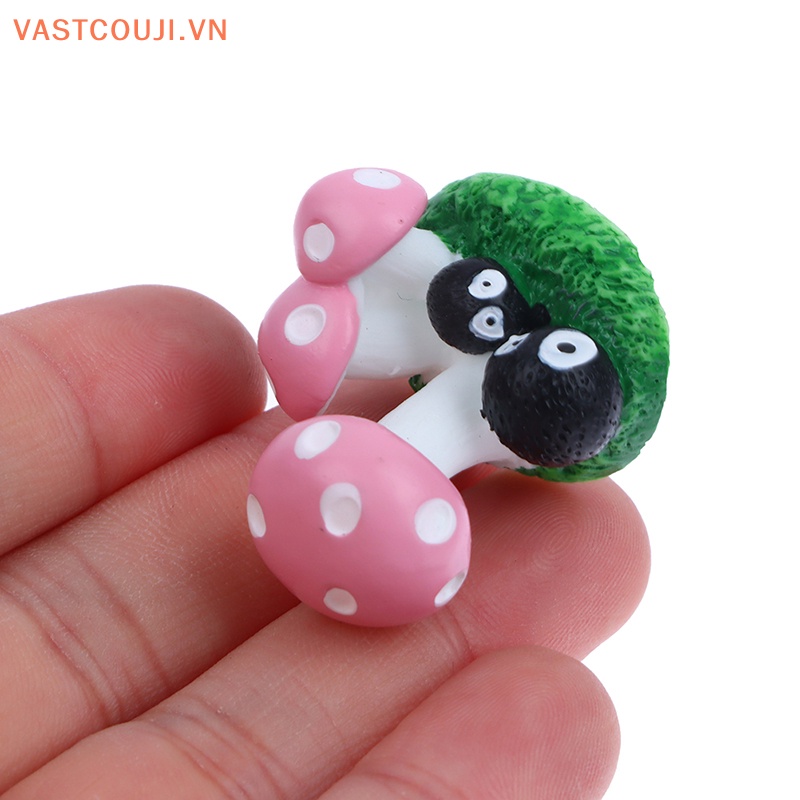 Đồ trang trí Nấm VASTJI Hoạt Hình Mini Bằng Nhựa Resin Trang Trí Tiểu Cảnh