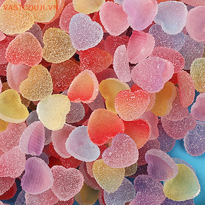 Set 5 Kẹp Tóc Giả Hình Ngôi Sao Năm Cánh Màu Kẹo Mềm Mại DIY