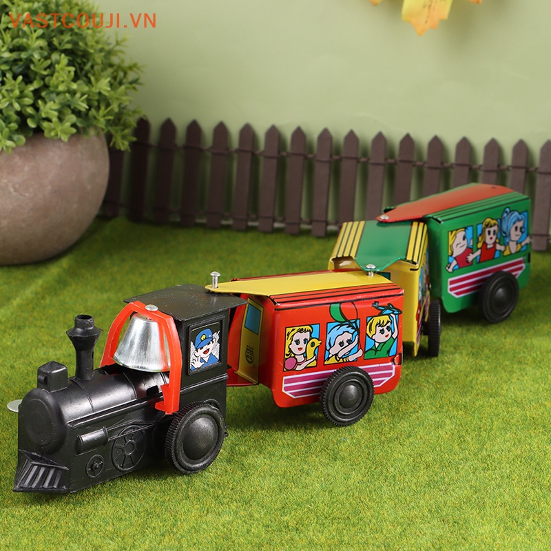 Đồ Chơi Robot Xe Lửa VASTJI Cổ Điển Bằng Kim Loại Thiếc