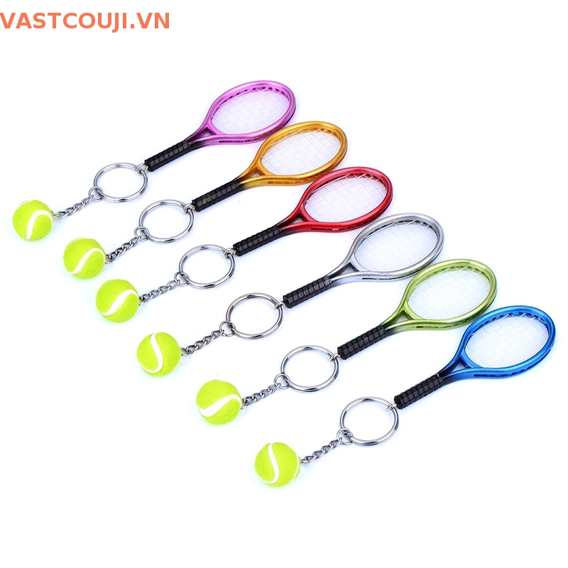Móc Khóa Hình Vợt Tennis VASTJI Mini Dễ Thương