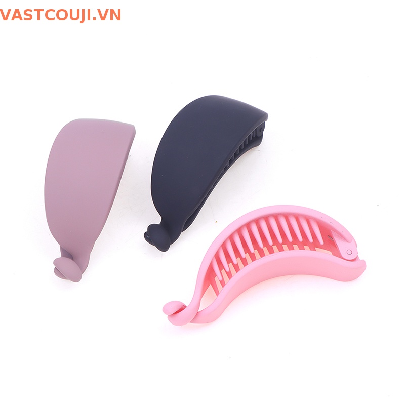 Kẹp Tóc Càng Cua Màu Kẹo Ngọt Hình Quả Chuối Dễ Thương Cho Nữ