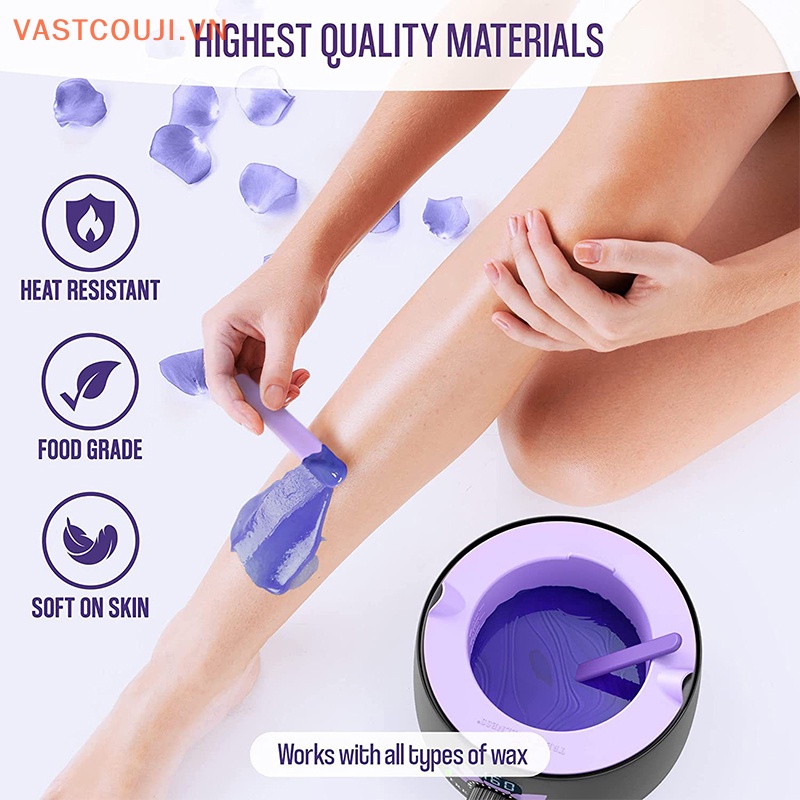 Nồi Làm Nóng Sáp Tẩy Lông Bằng Silicon Dày Dung Tích 400ml VASTJI