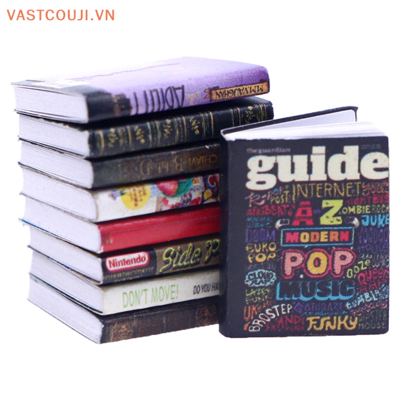 Set 12 Mô Hình Quyển Sách 1 / 12 Dùng Để Trang Trí Nhà Búp Bê