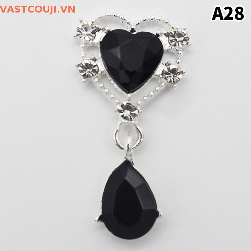 Ghim Cài Áo Acrylic Kim Loại Đính Đá 42 * 22mm DIY