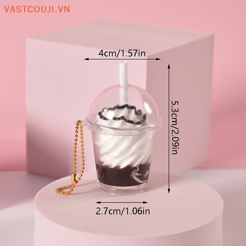 Móc Khóa Hình Ly Trà Sữa mini Dễ Thương