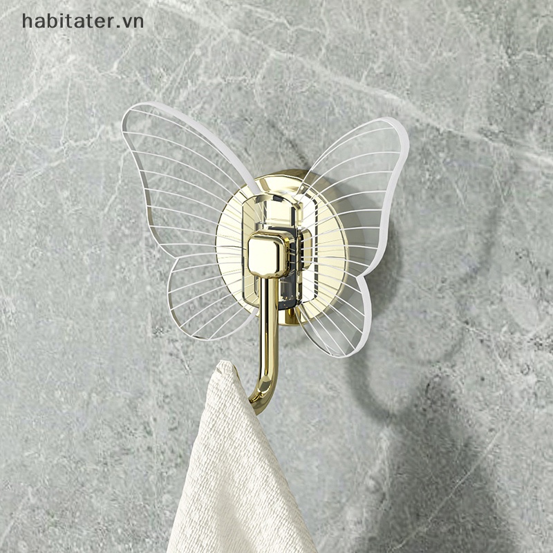 Set 4 Móc Treo Đồ Dán Tường Bằng Acrylic Chống Nước Cho Nhà Tắm Luxu