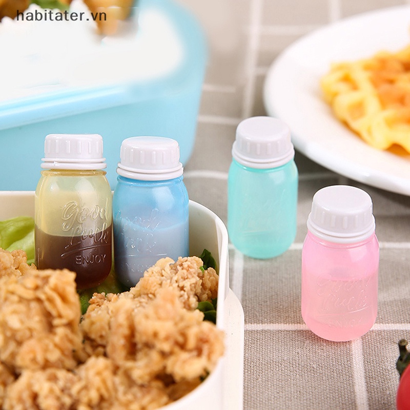 Set 4 Hũ Đựng Gia Vị Mini Trong Suốt Có Nắp Đậy Tiện Dụng Cho Nhà Bếp