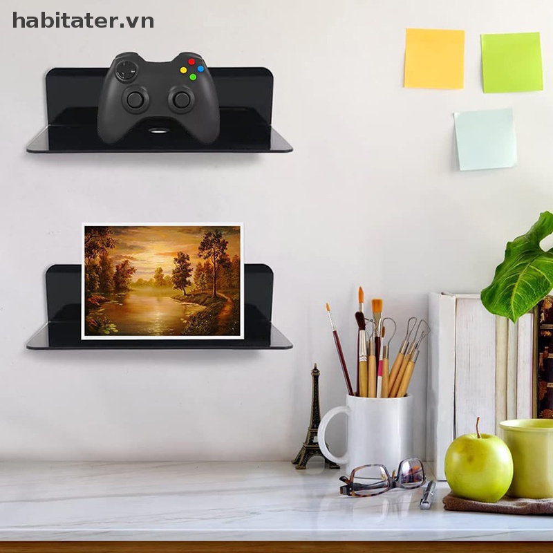 1 Kệ Nhựa Acrylic Trong Suốt Gắn Tường Trưng Bày Đồ Dùng Tiện Dụng