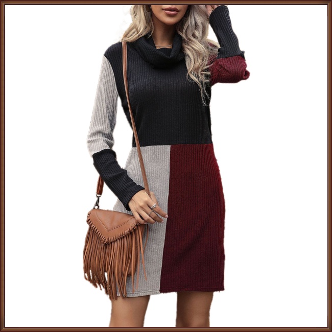 Đầm Sweater 65% cotton 35% Cổ Rùa Thời Trang Sành Điệu Jaz 1