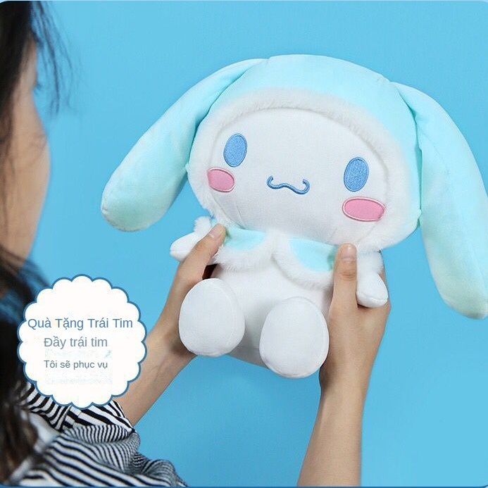 Thú Nhồi Bông Hình Chú Chó Yugui Đeo Khăn Choàng Dễ Thương