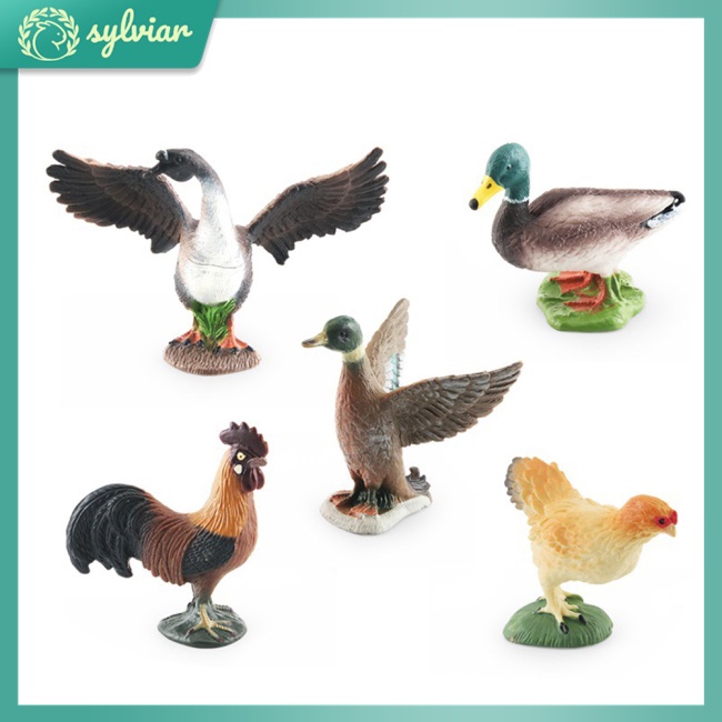 Đồ Chơi Mô Hình Gà / Vịt Nông Trại Độc Đáo Giáo Dục Sớm Cho Bé