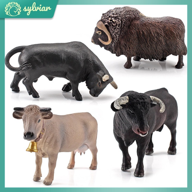 Đồ Chơi Mô Hình Bò Sữa Dễ Thương Dành Cho Trẻ Em