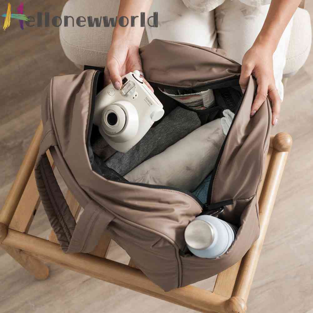 Túi Tote Bằng Nylon Siêu Nhẹ Có Ngăn Đựng Đồ Khô / Ướt Đa Năng Cho Nam Nữ