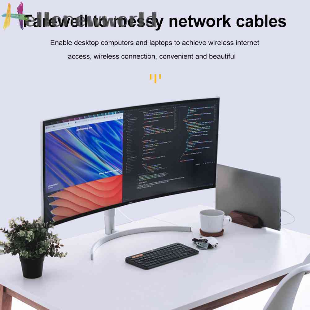 Usb WiFi 650Mpbs 5G / 2.4G Cho Windows Vista / XP / Win7 / 8 / 10 / 11