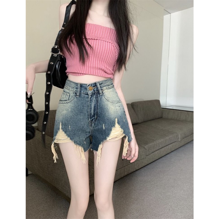 Quần Jeans Ngắn Thời Trang Dành Cho Nữ