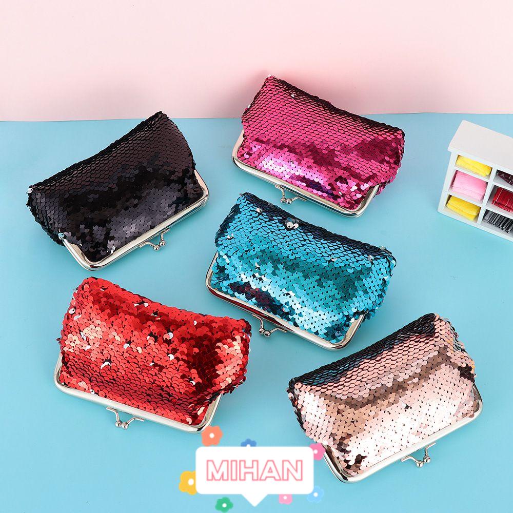 Ví Đựng Tai Nghe / Tiền Xu Đính Kim Sa Lấp Lánh MIHAN1