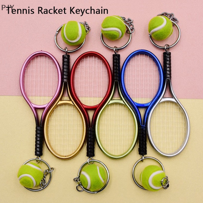 Móc Khóa Hình Vợt Tennis Mini Dễ Thương