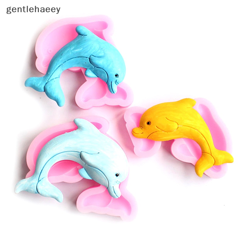 Khuôn silicone Tạo Hình Cá Heo Trang Trí Bánh