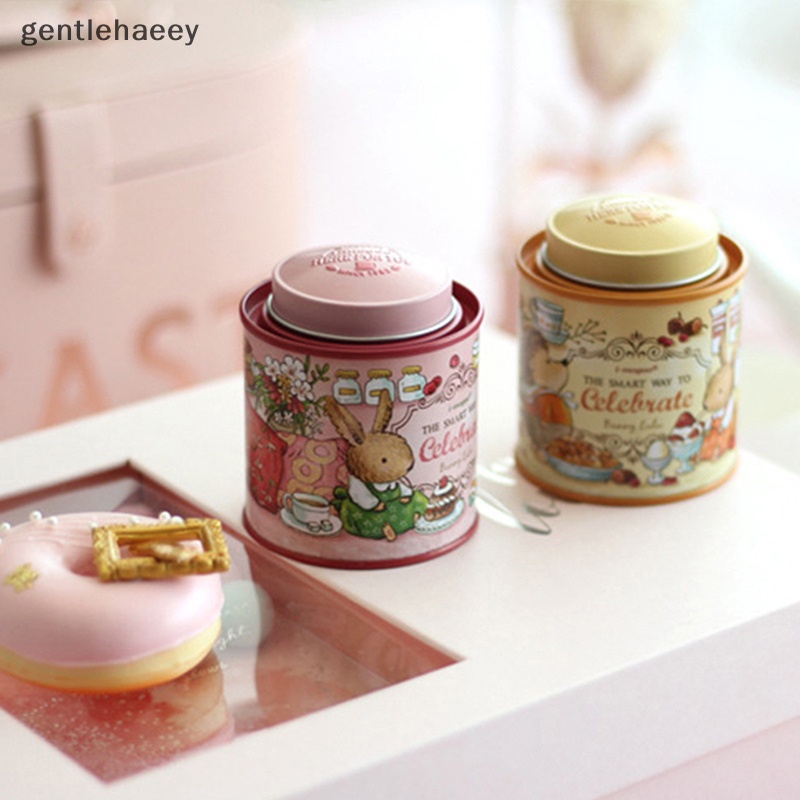 Hộp Thiếc Mini In Hoa Đựng Trà / Kẹo Tiện Dụng