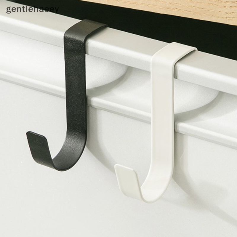 Set 2 Móc Treo Đồ Hình Chữ S Bằng Thép Không Gỉ Gắn Sau Cánh Cửa Tủ Đa Năng