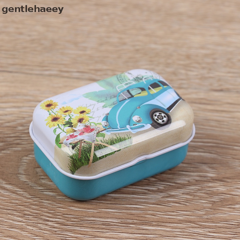 Hộp Thiếc Mini Nắp Lật Đựng Trang Sức Kẹo Ngọt Tiện Dụng