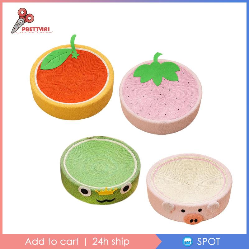 [Prettyia1] Thảm Cào Móng Cho Mèo Hình Tròn Bền Bỉ Tương Tác Với Mèo