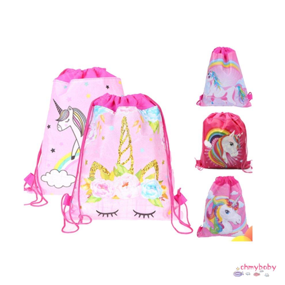 [OMY] Kỳ Lân Túi Hoạt Hình Họa Tiết Ba Lô Bé Gái Có Thể Đảo Chiều Tập Gym Trường Múa Bảo Quản [P/21]