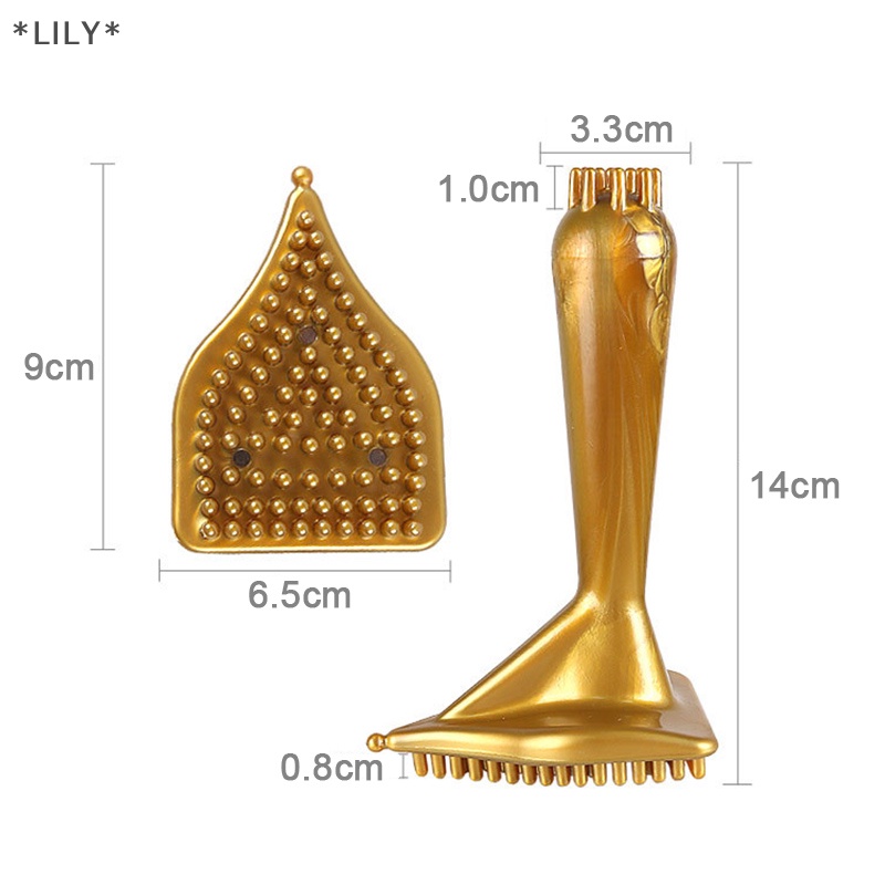 LILY Massage kinh tuyến bàn chải chống cellulite tam giác bàn chải massage cho cơ thể Giảm Béo uuu