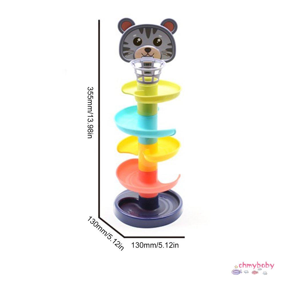 [Sẵn sàng] Đồ chơi xếp chồng cho trẻ sơ sinh học tập sớm Xếp hình Giáo dục Theo dõi Bóng Ghép Hình dạng Tòa nhà Tháp bóng [P/18]