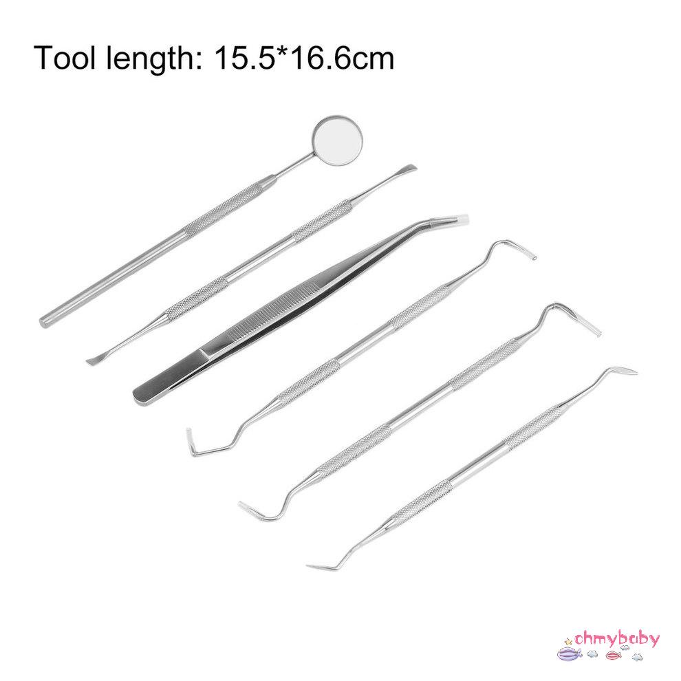 [OMY] Chuyên Nghiệp 6 Cái/bộ Thép Không Gỉ Chất Lượng Cao Phòng Bộ Nha Sĩ Sáp Khắc Dụng Cụ Có Túi Đựng [P/2]