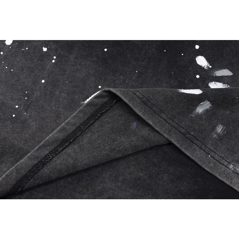 Galalle-rydept &amp; - Áo Thun cotton Hai Lớp Tay Ngắn Màu Trơn Thời Trang Đường Phố Mới Nhất Dành Cho Nam Và Nữi56Eduy54Y