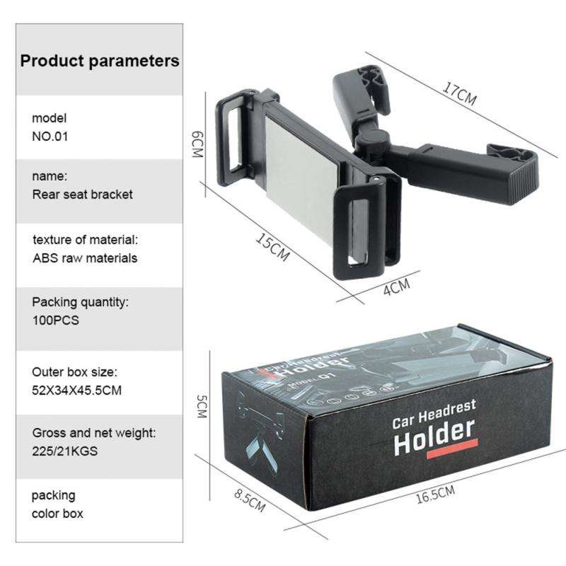 Giá Đỡ Điện Thoại Di Động Xoay 360 Độ Gắn Ghế Sau Xe Hơi Tiện Dụng