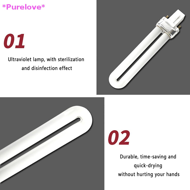 Bóng Đèn LED UV 9W / 12W Hình Chữ U Hong Khô Sơn Móng Tay Mới