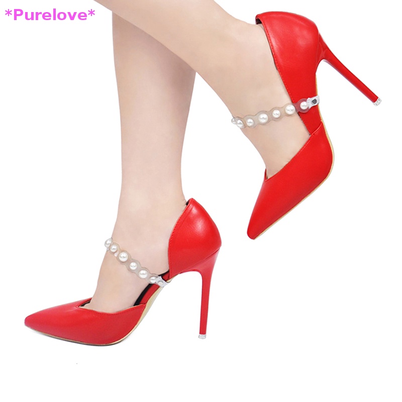 1 Cặp Dây Đeo Giày Cao Gót Co Giãn Chống Rơi Dành Cho Nữ Mới