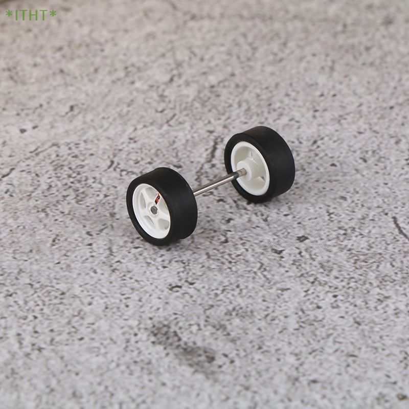 1 Bộ Bánh Xe Cao Su Tỉ Lệ 1 / 64 Cho Xe Đua Đồ Chơi Mới