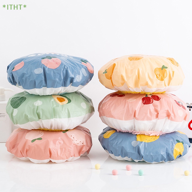 Mũ Tắm Trùm Đầu Co Giãn Chống Thấm Nước Có Thể Tái Sử Dụng 6 Màu Thời Trang Cho Nữ Mới