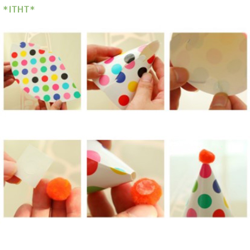 Set 11 Nón Sinh Nhật Họa Tiết Chấm Bi Cho Bé Mới