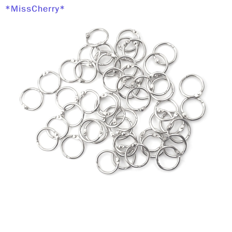 Set 50 Vòng Dập Ghim 20mm Cho Sách / Móc Khóa Đường Kính Ngoài 20mm  Set 50 / 50 Vòng Kim Loại 20mm Dùng Để Cố Định Sách Bộ 50 / 50 Cuốn Sách Kim Tự Nhiên