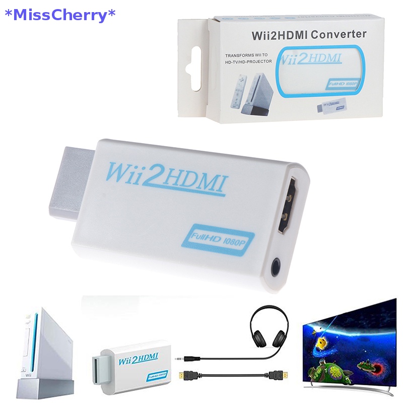 1 Đầu Chuyển Đổi Wii Sang HDMI 2HDMI Full HD Cho PC HDTV Mới