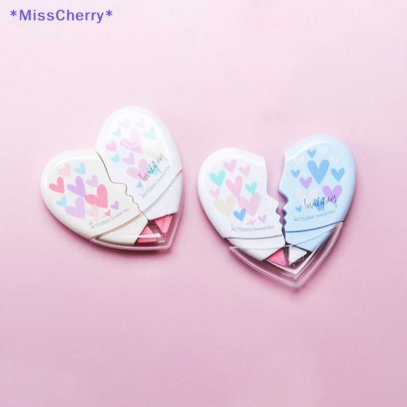 Bộ 2 Cây Lăn Xóa Giấy Hình Trái Tim Dễ Thương Mới